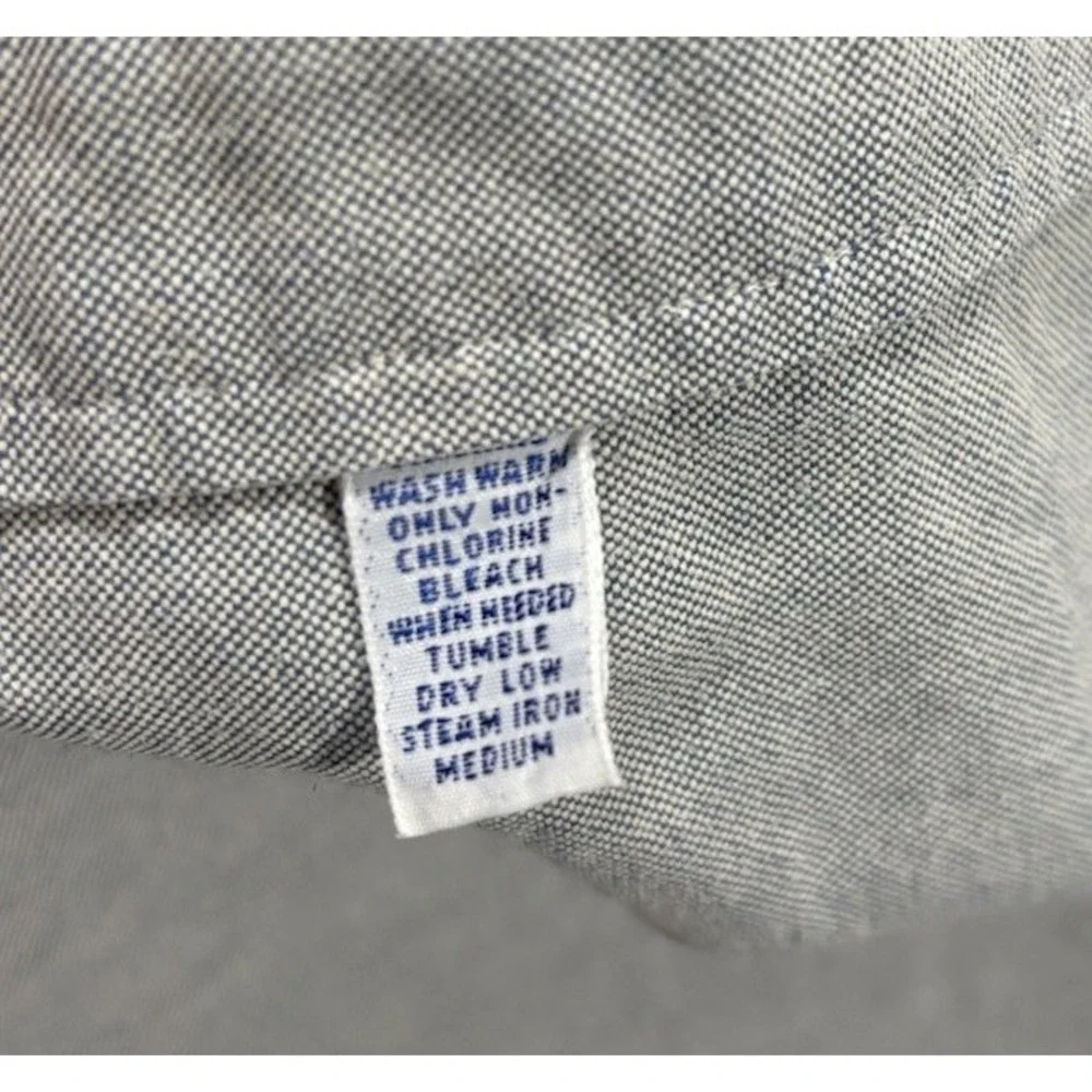 Polo Ralph Lauren Mens 16.5-33 L Gray Classic Fit 100% Cotton Button-Down Shirt‎